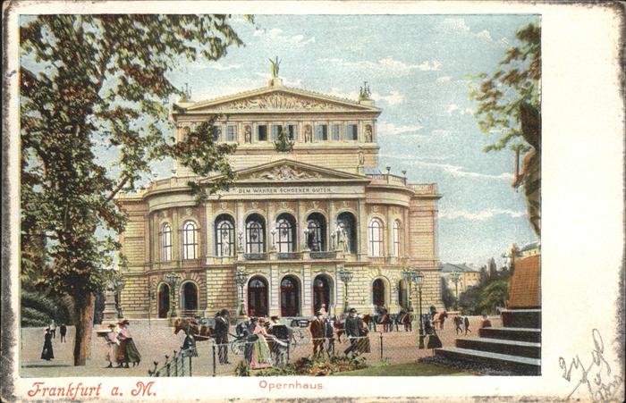 Opergebaeude Frankfurt am Main Opernhaus