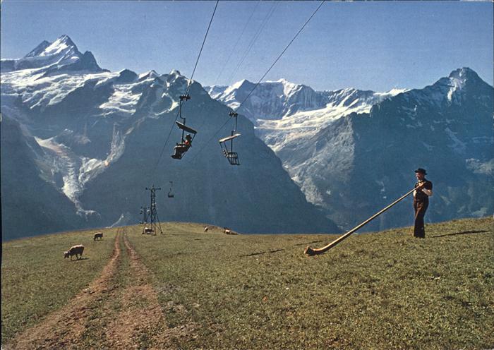 Alphorn Sessellift Grindelwald Schreckhörner