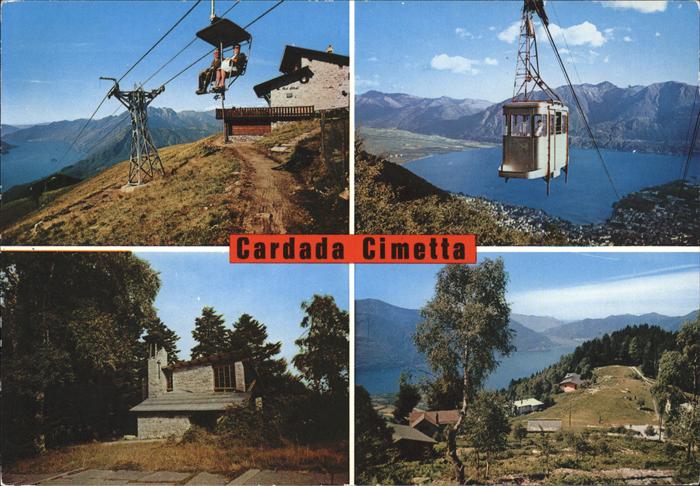 Seilbahn Sessellift Cardada Cimetta Lago Maggior