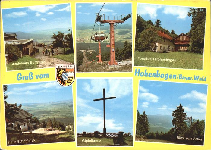 Sessellift Hohenbogen Gipfelkreuz Haus Schönblick