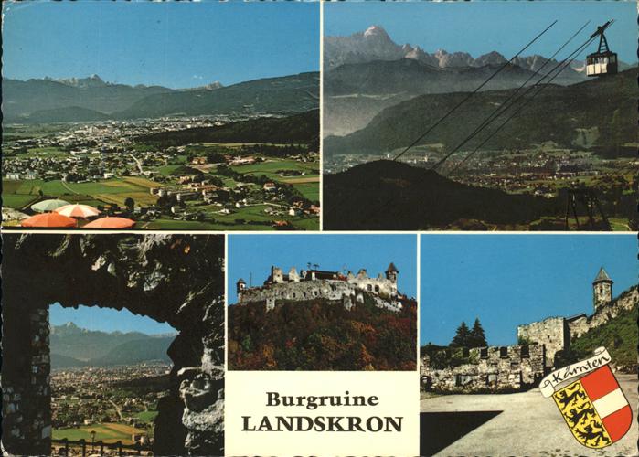 Seilbahn Burgruine Landskron Villach Kärnten