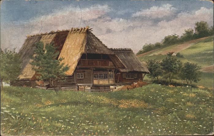 Schwarzwaldhaeuser Künstlerkarte Diamantschleiferei