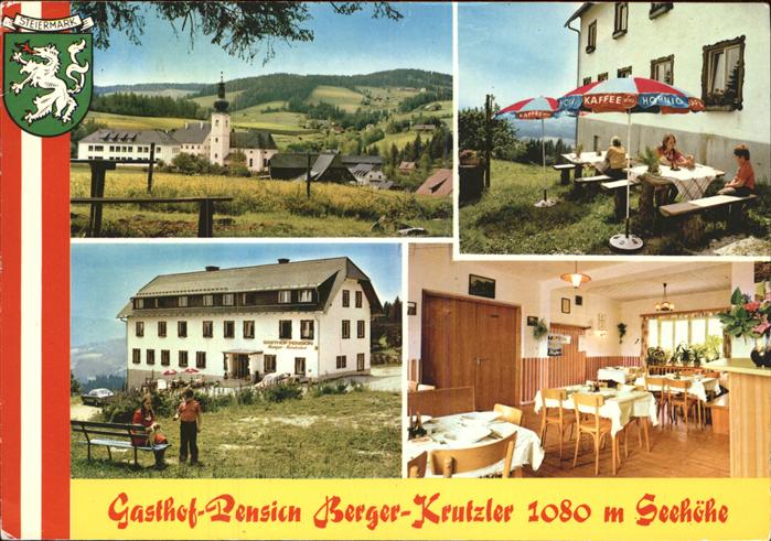 St Johann am Wimberg Gasthof Pension Berger Krutzler Kirche Wappen