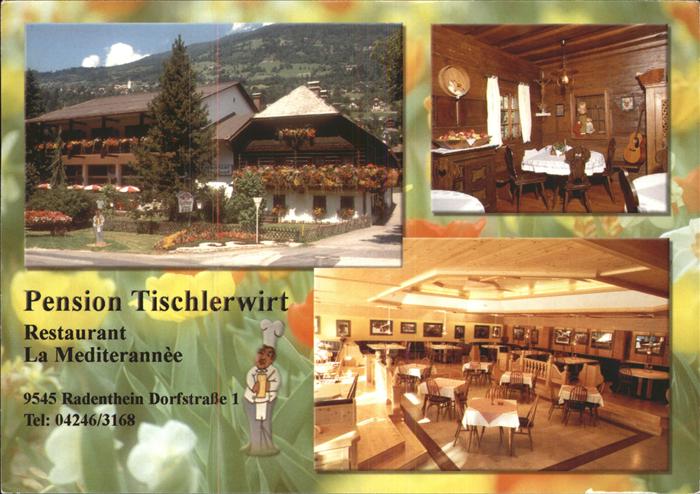 Radenthein Pension Tischlerwirt Restaurant La Mediterannee