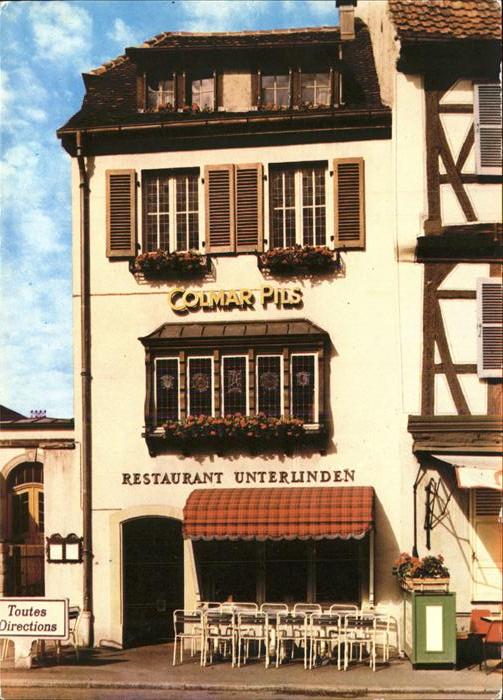 Colmar Haut Rhin Elsass Restaurant Unterlinden