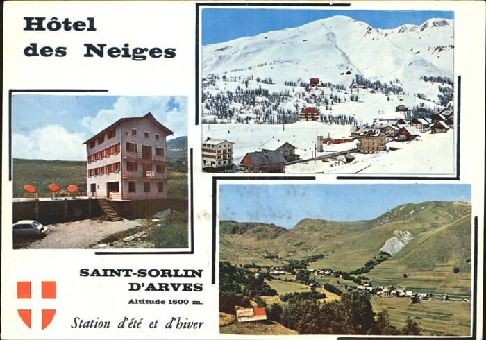 Saint-Sorlin-d Arves Hotel des Neiges Station d_ete et d'hiv