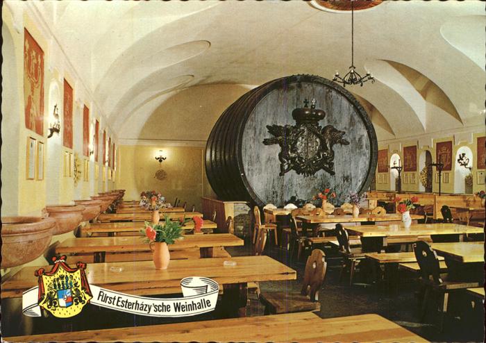 Eisenstadt Fuerst Esterhazy'sche Weinhalle Weinfass Wappen