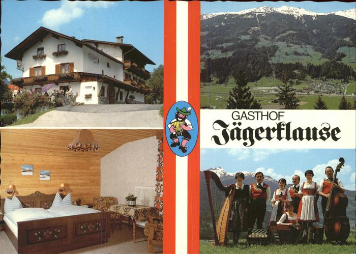 Stumm Zillertal Gasthof Jaegerklause Musik Instrument Trachten