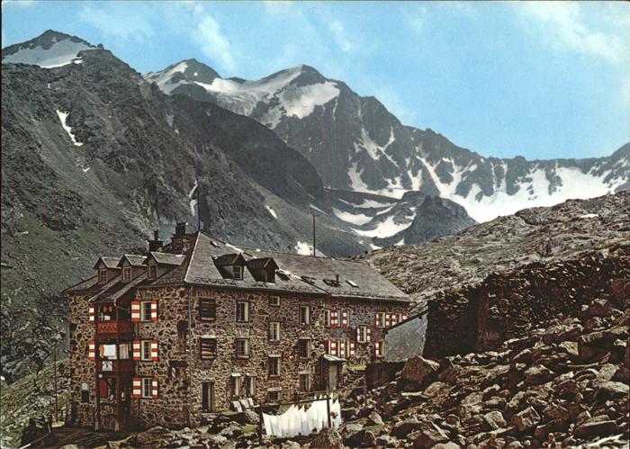 Neustift Stubaital Tirol Nuernberger Huette gegen Feuerstein Stubaier Alpen