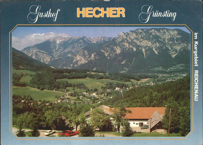 Reichenau Rax Gasthof Hecher Alpenpanorama