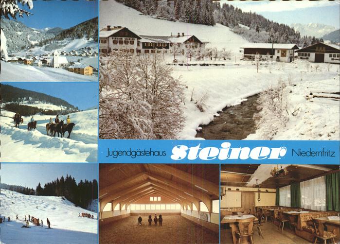 Niedernfritz Jugendheim Gasthof Steiner Wintersportplatz Reitschule Pferd