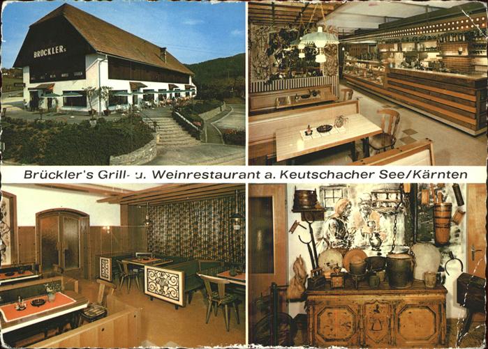 Keutschach See Brueckler's Grill und Weinrestaurant Pension am Keutschacher See