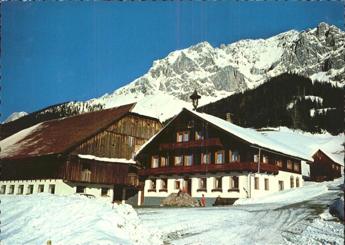 Ramsau Dachstein Steiermark Pension Fischbacher Wintersportplatz