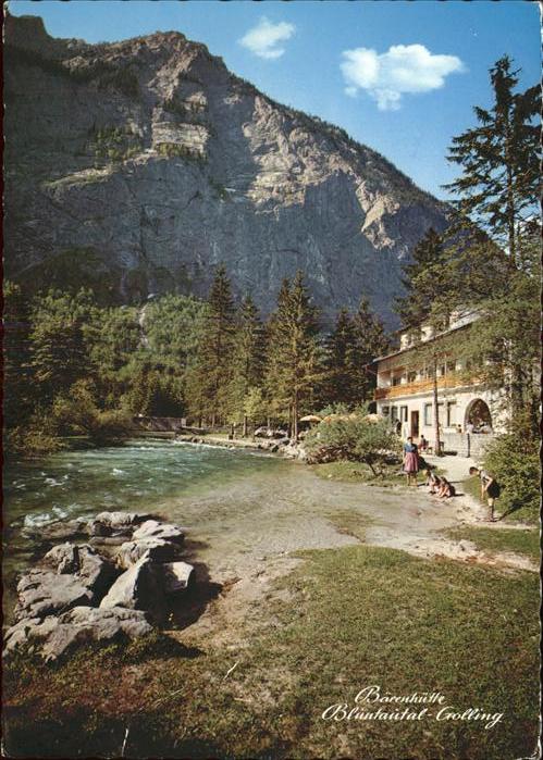 Golling Salzach Gasthof Baerenhuette Bluntautal