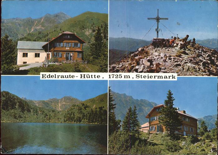 Hohentauern Edelraute Huette Boesensteingruppe Rottenmanner Tauern Gipfelkreuz B