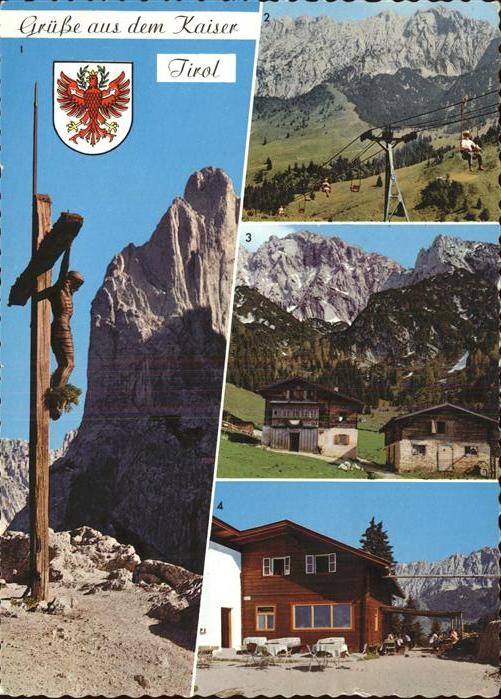 St Johann Tirol Bergkreuz Stripsenjoch Brentenjochlift Wilder Kaiser Kaindlhuett