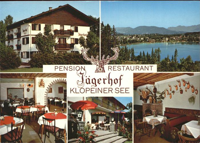 St Kanzian Klopeiner See Pension Restaurant Jaegerhof Jagdtrophaeen