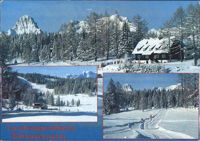 Hinterstoder Landesjugendheim Pension Edtbauernalm Wintersportplatz Langlauf Loi