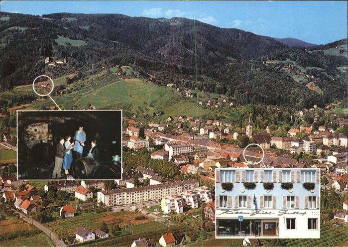Deutschlandsberg Gasthof Kollar Goebl Blick ueber die Stadt