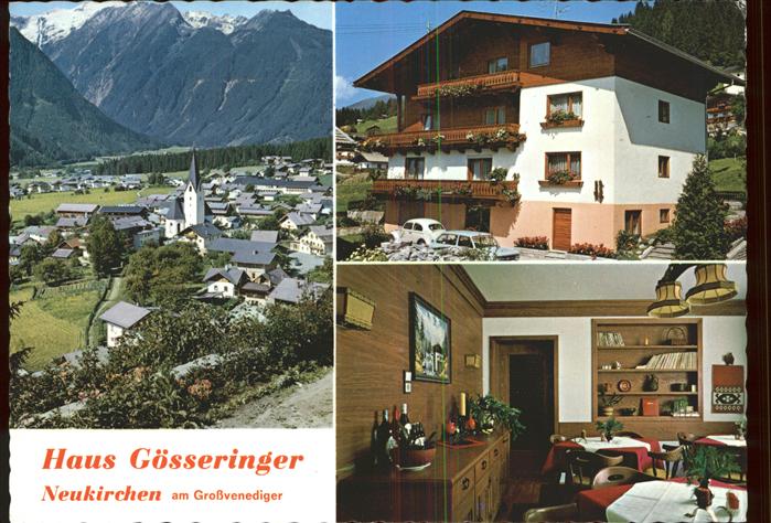 Neukirchen Grossvenediger Gaestehaus Pension Goesseringer Kirche Alpenblick Hohe