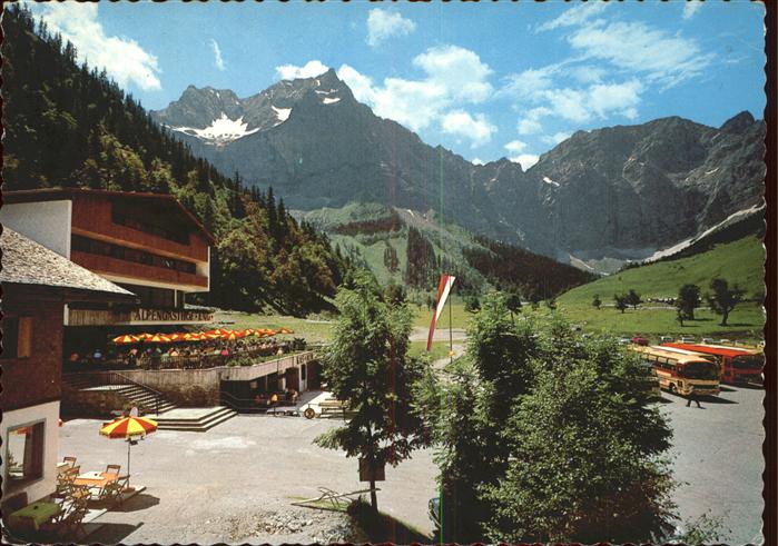Hinterriss Tirol Alpengasthof Eng Grosser Ahornbogen Karwendelgebirge Nordwand
