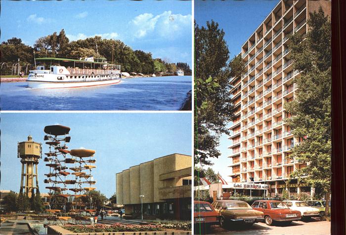 Siofok Schiff Plattensee Wasserturm Wahrzeichen Hotel