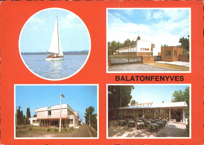 Balatonfenyves Segelboot Plattensee Gasthaus Restaurant