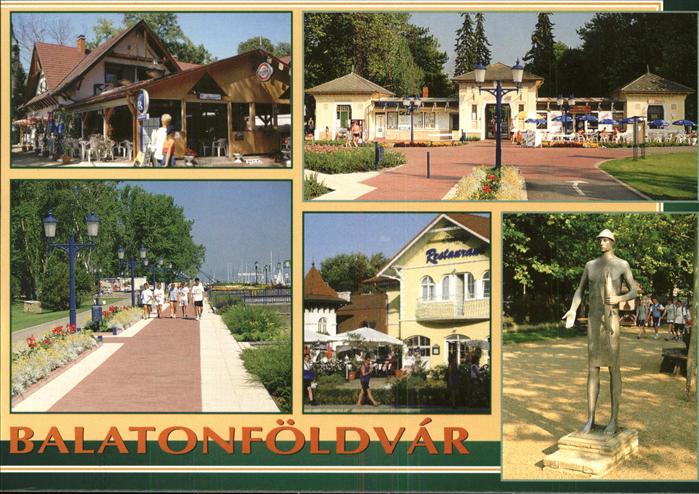 Balatonfoeldvar Restaurant Uferpromenade Plattensee Denkmal