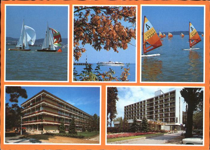 Balaton Plattensee Wassersport Schiff Hotel Segelboot Windsurfing