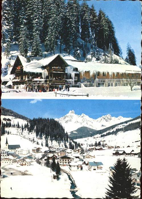 Filzmoos Jugenderholungsheim Aumuehle Luftkurort Winterimpressionen Alpenpanoram