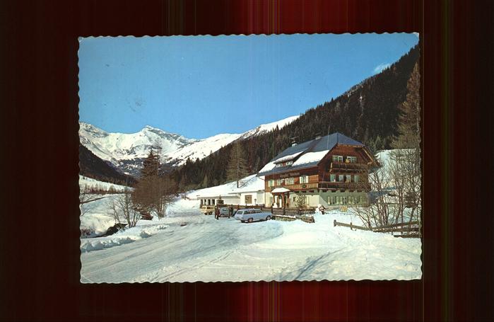 Mallnitz Kaernten Alpengasthof Gutenbrunn Alpenblick Wintersportplatz