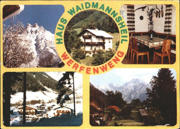Werfenweng Pension Haus Waidmannsheil Alpenpanorama