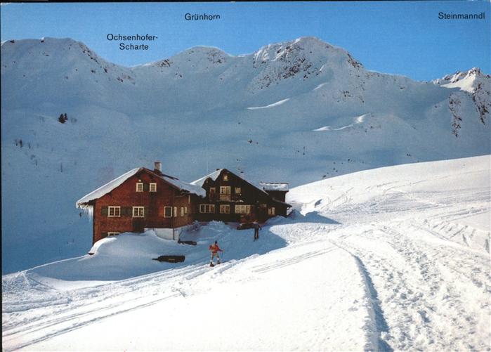 Hirschegg Kleinwalsertal Vorarlberg Schwarzwasserhuette Ochsenhofer Scharte Grue