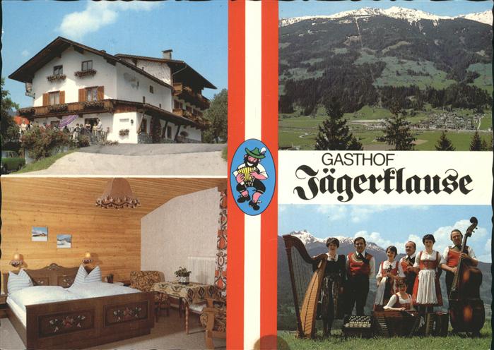 Stumm Zillertal Gasthof Jaegerklause Gattererberg Trachten Musik Instrument