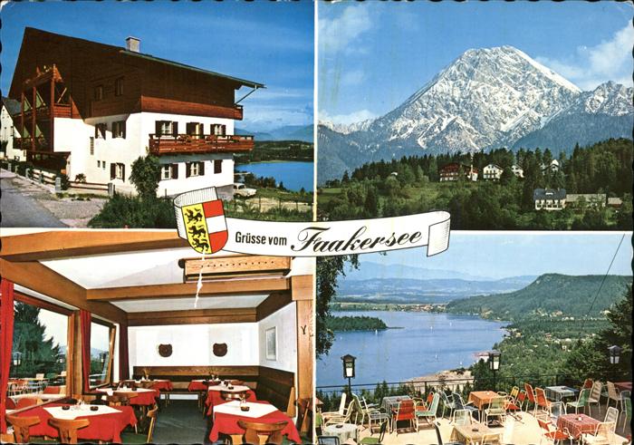 Oberaichwald Finkenstein Terrassencafe Pension Restaurant Alpenpanorama Wappen