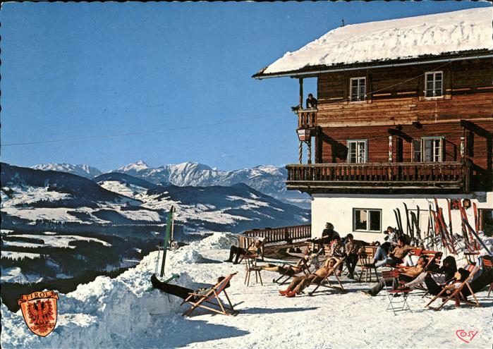 Westendorf Tirol Alpengasthof Maierhof Nachsoellberg Wintersportplatz Alpenpanor