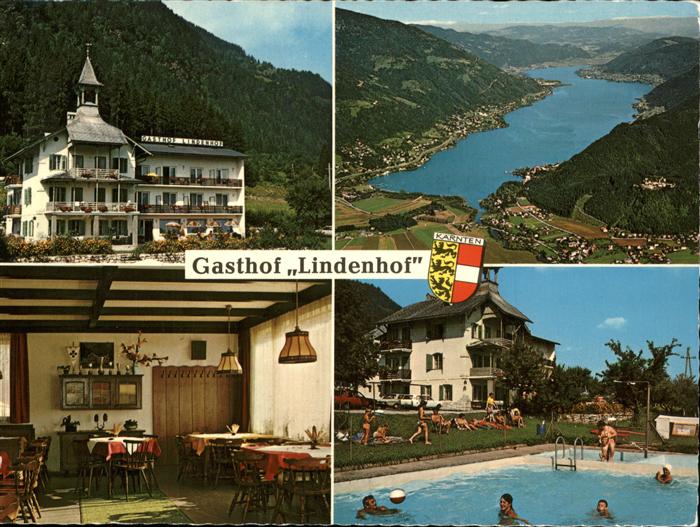 Annenheim Ossiacher See Gasthof Camping Lindenhof Ossiachersee Wappen Schwimmbad