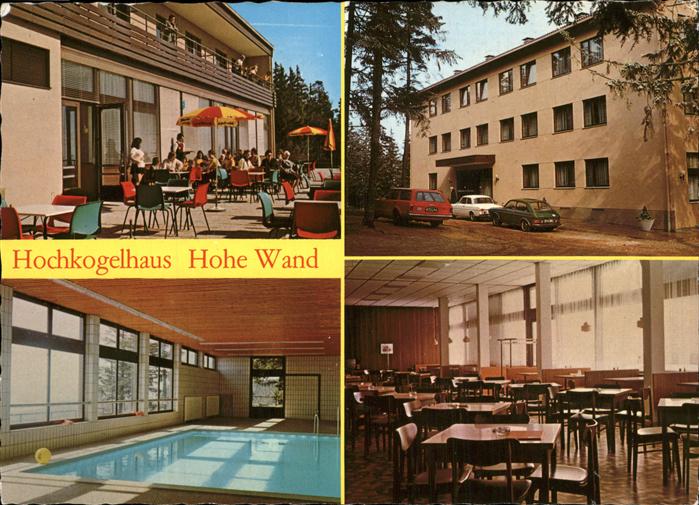 Maiersdorf Niederoesterreich Hochkogelhaus Hohe Wand Hallenschwimmbad