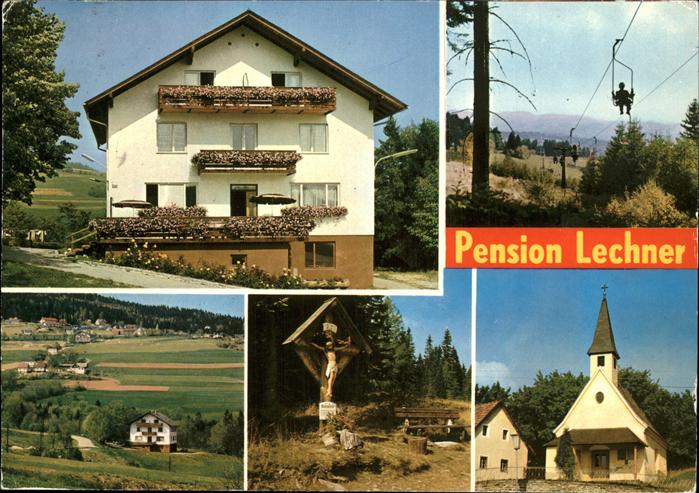 Schaueregg Tauchen Pension Lechner Sessellift Kirche Wegekreuz