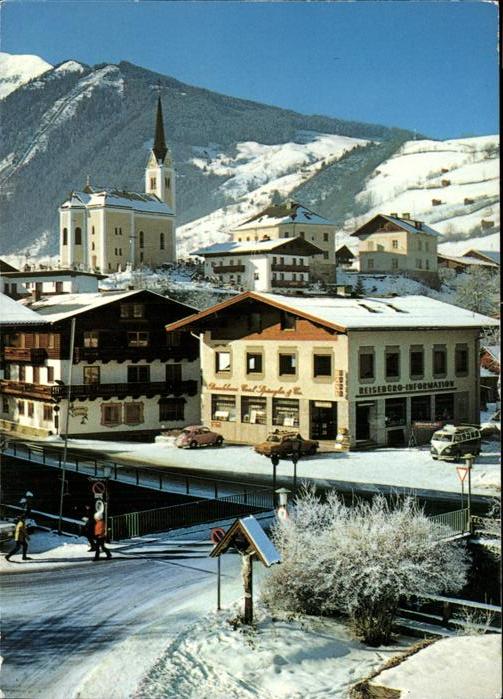 Kaprun Wintersportplatz Maiskogel Schiabfahrt Schaufelberg Kirche Wegekreuz