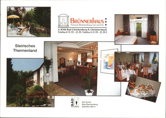 Bad Gleichenberg Pension Bruennerhaus Steirisches Thermenland