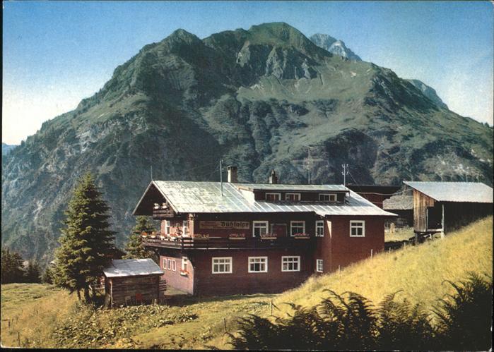 Mittelberg Kleinwalsertal Alpengaststaette Buehlalpe