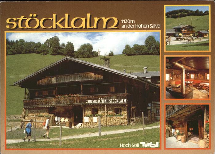 Soell Tirol Jausenstation Stoeckalm Hohe Salve