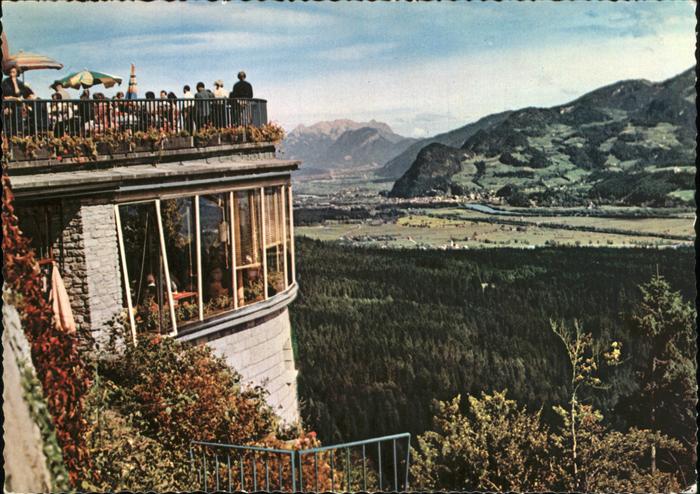 Wiesing Tirol Kanzelkehre mit Blick ins Inntal Wilder Kaiser