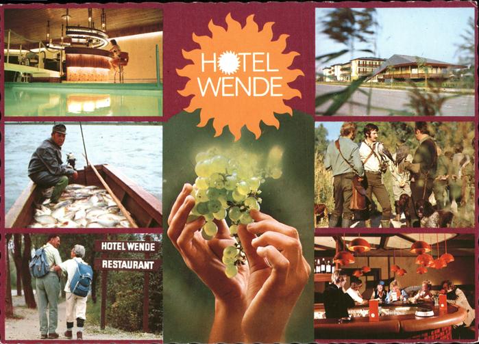 Neusiedl See Hotel Restaurant Wende Hallenbad Angler Jaeger Weintraube