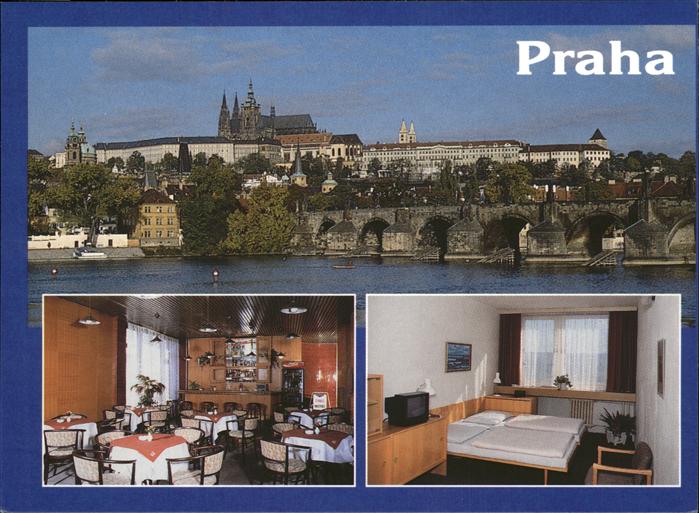 Praha Prahy Prague Hotel Dum Burg ueber der Moldau