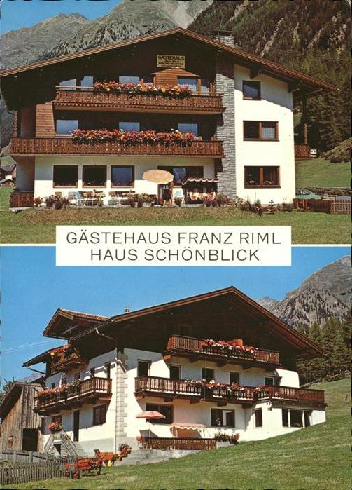 Soelden Gaestehaus Franz Riml Haus Schoenblick
