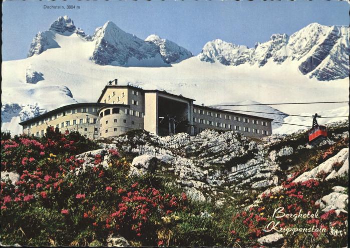 Obertraun Berghaus Krippenstein mit Koenig Dachstein Kabinenbahn