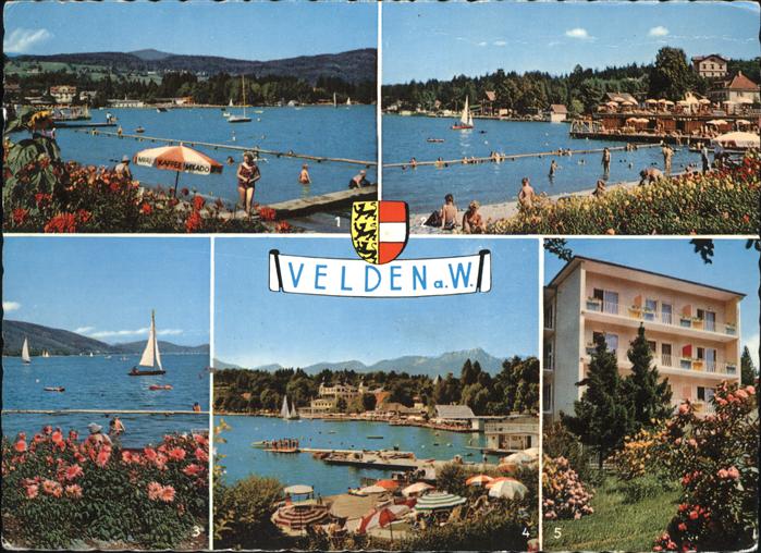 Velden Woerthersee Bucht Schlosshotel Parkhotel Boot Wappen