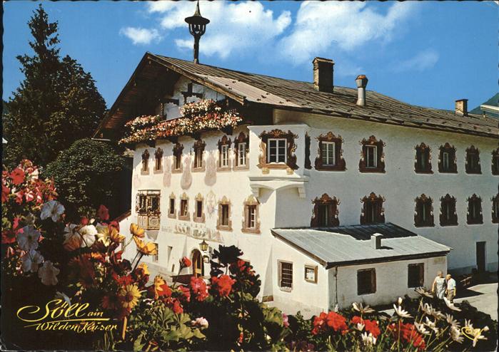 Soell Tirol Gasthof Alte Post am Wilden Kaiser Historische Gaststaette aus 13. J